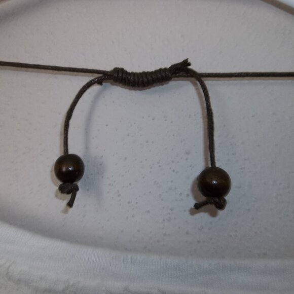 Wood Necklace, Necklace, Brown, Earring, Necklace and Earring Set Boho Set D337 - Picture 4 of 7